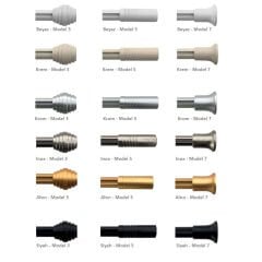 PERİA | Alüminyum Çift Kanallı Rustik Perde Askısı