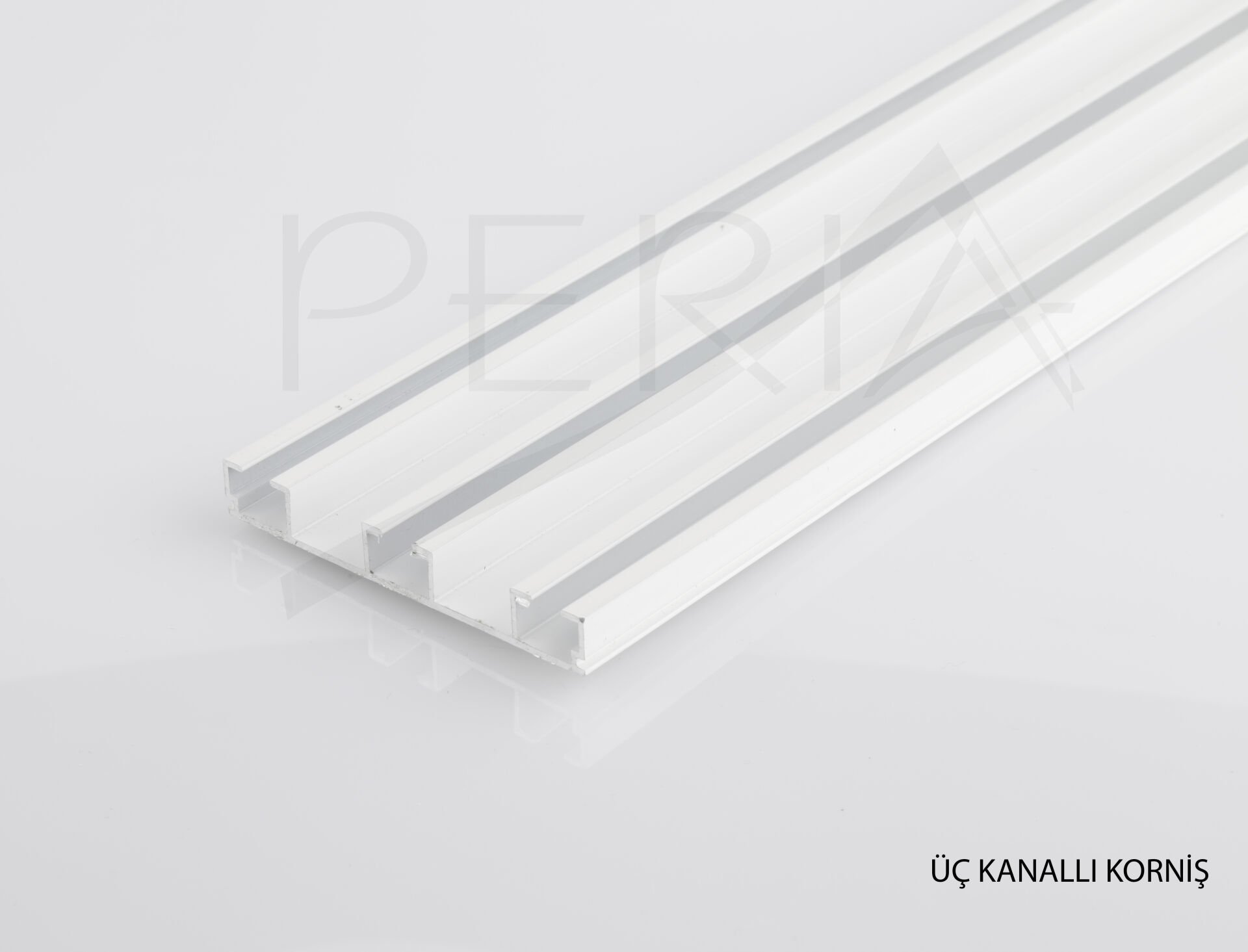 PERİA | 3 Kanallı Alüminyum Korniş
