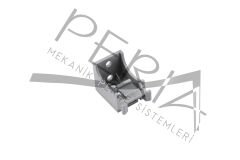 PERİA | Alüminyum 2 Kanallı Dekoratif Perde Kornişi Gri(Eloksal)