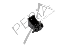 PERİA | Alüminyum 2 Kanallı Dekoratif Perde Kornişi Siyah