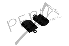 PERİA | Alüminyum 2 Kanallı Dekoratif Perde Kornişi Siyah